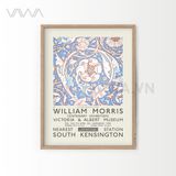  Tranh hoạ tiết cổ điển in hoa William Morris 