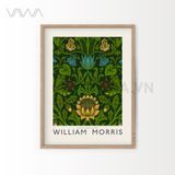  Tranh hoạ tiết cổ điển in hoa William Morris 