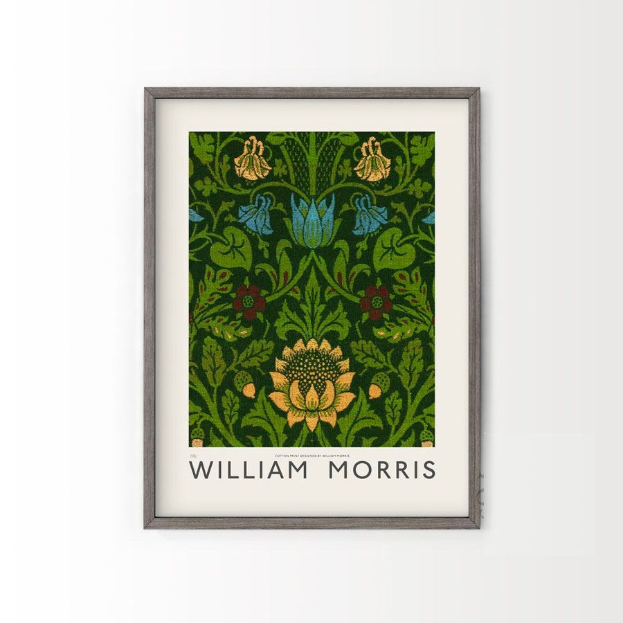  Tranh hoạ tiết cổ điển in hoa William Morris 