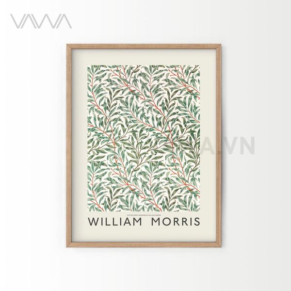 Tranh hoạ tiết cổ điển in hoa William Morris