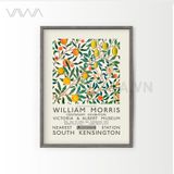  Tranh hoạ tiết cổ điển in hoa William Morris 