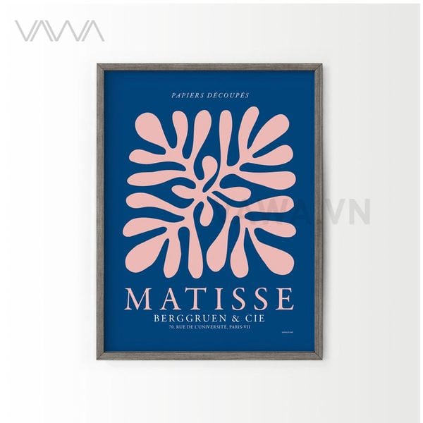 Tranh hoạ tiết cổ điển in hoa Matisse