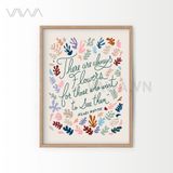  Tranh hoạ tiết cổ điển in hoa Matisse 