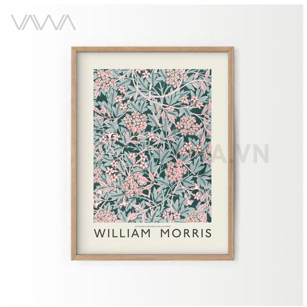 Tranh hoạ tiết cổ điển in hoa William Morris