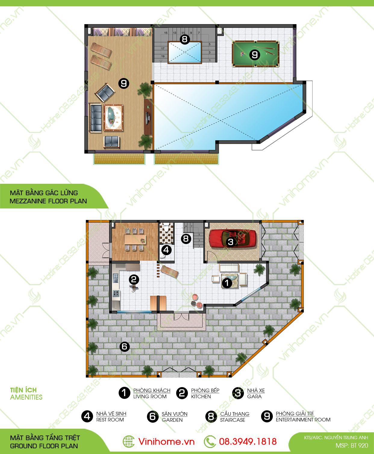  Biệt Thự Phố 14x19m 