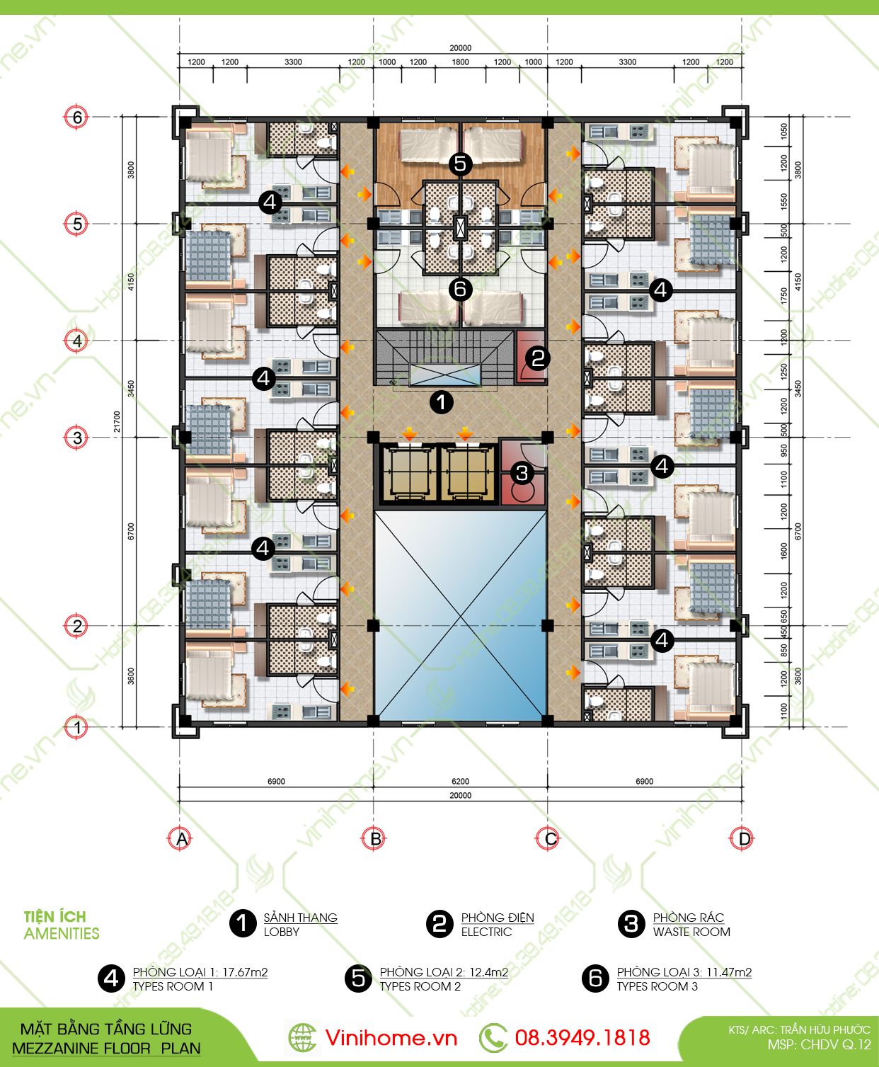  Căn Hộ Dịch Vụ - 18m2/phòng 