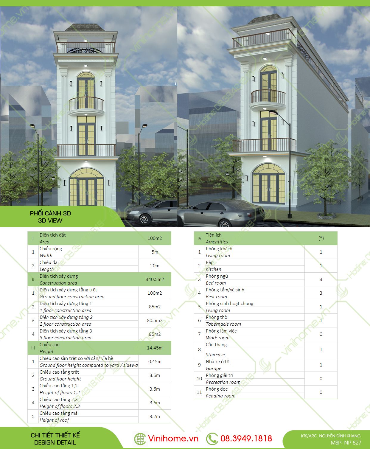  Nhà Phố 5x20m 