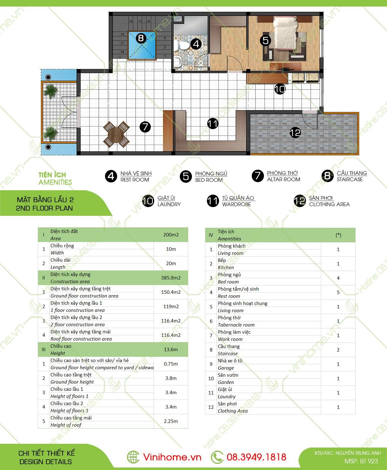  Biệt Thự Phố 10x20m 