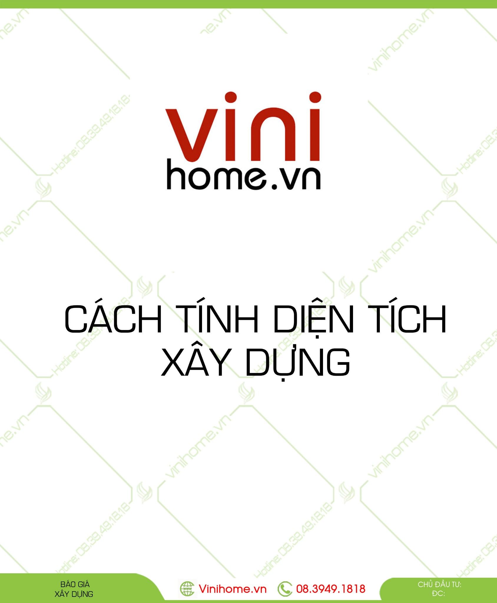  Cách Tính Diện Tích Xây Dựng 