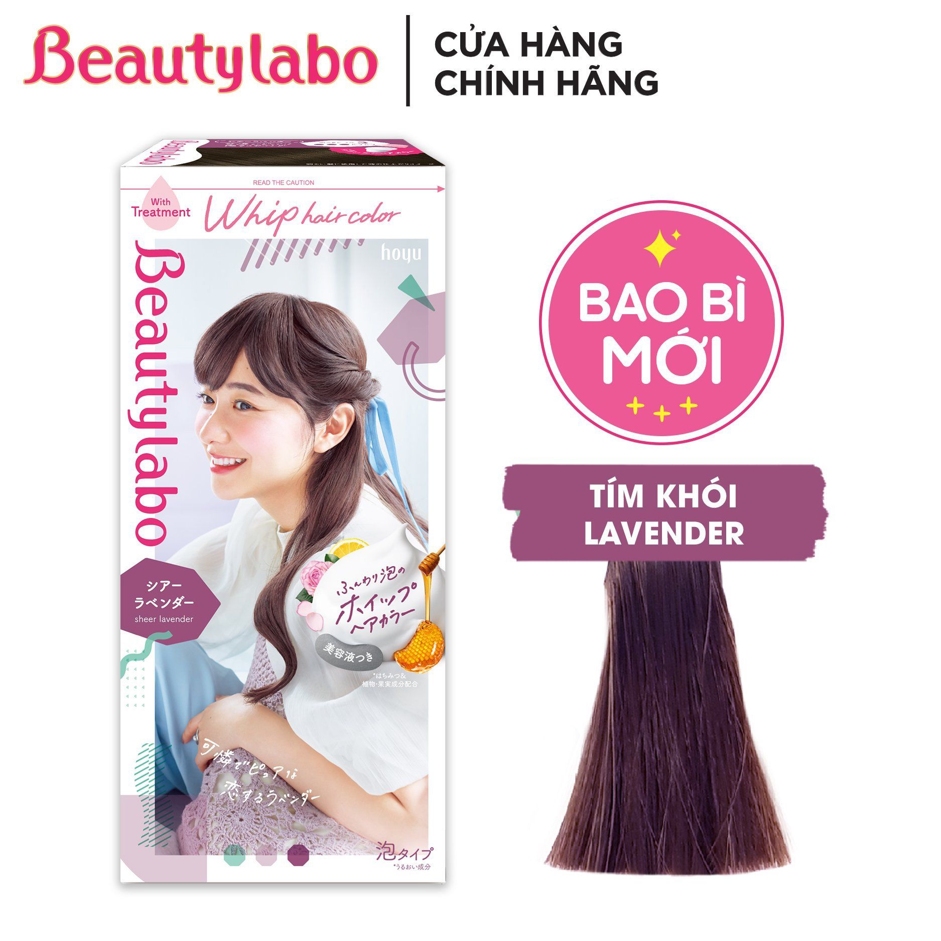  Nhuộm Tạo Bọt - Tím Khói Lavender 