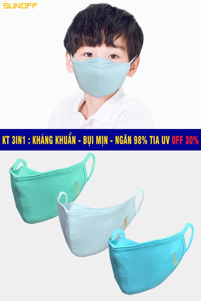 Combo 3KT Bé Trai -Bé Gái-Ngăn 98% Tia UV & Bụi Khuẩn