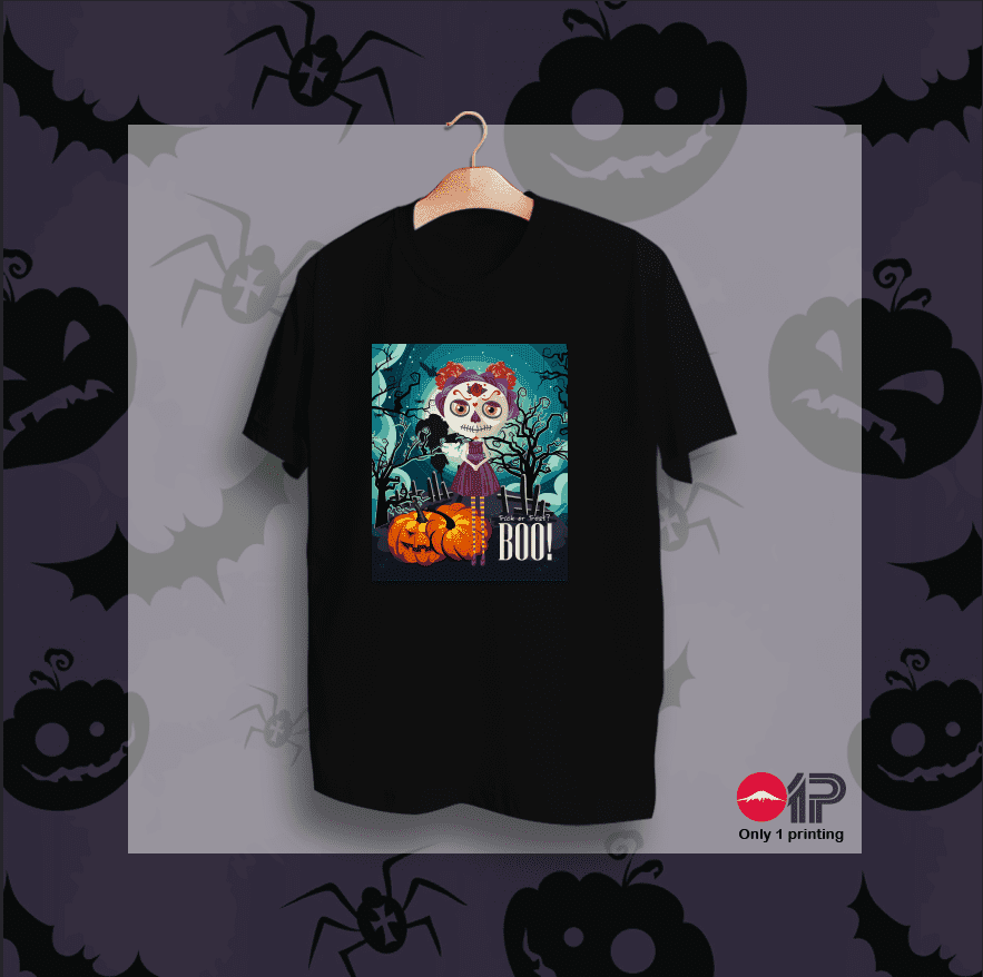 Áo thun in họa tiết Halloween HW-32