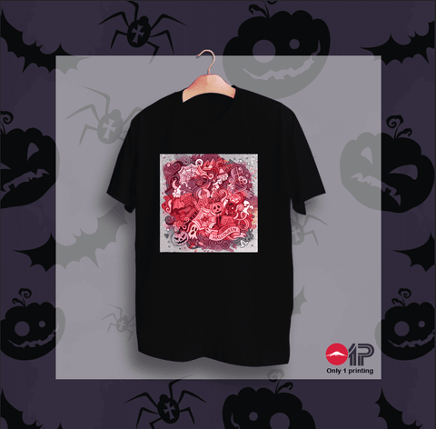  Áo thun in họa tiết Halloween HW-34 