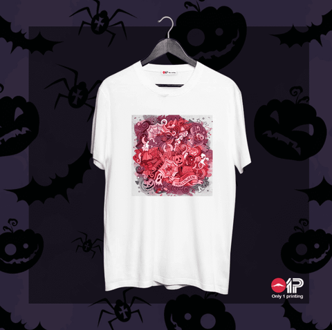  Áo thun in họa tiết Halloween HW-34 