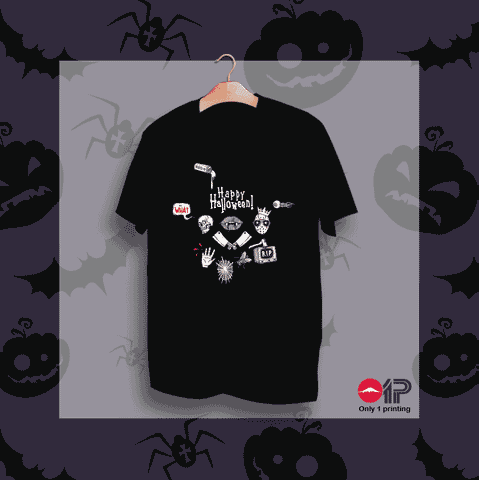  Áo thun in họa tiết Halloween HW-12 