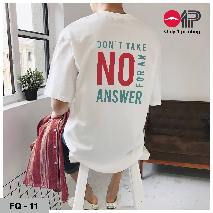 Áo thun in thông điệp FQ - 11