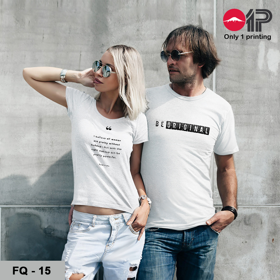 Áo thun in thông điệp FQ - 15