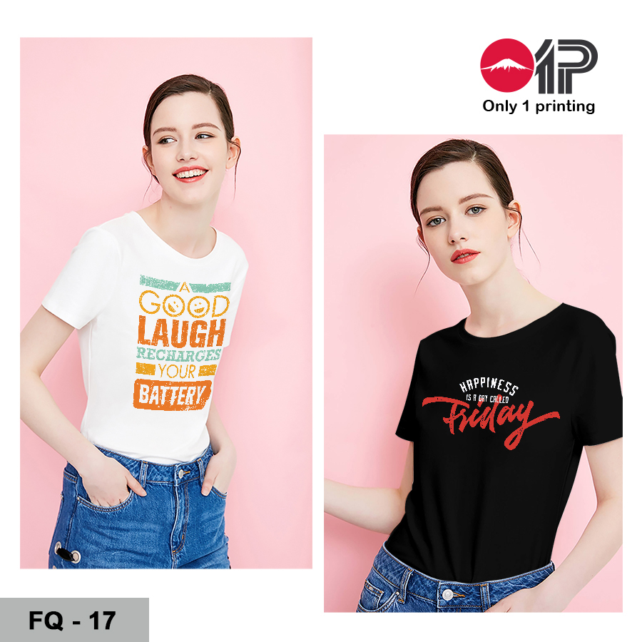 Áo thun in thông điệp FQ - 17