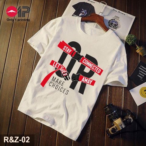  Áo thun in BST Rib Zip RZ-01 