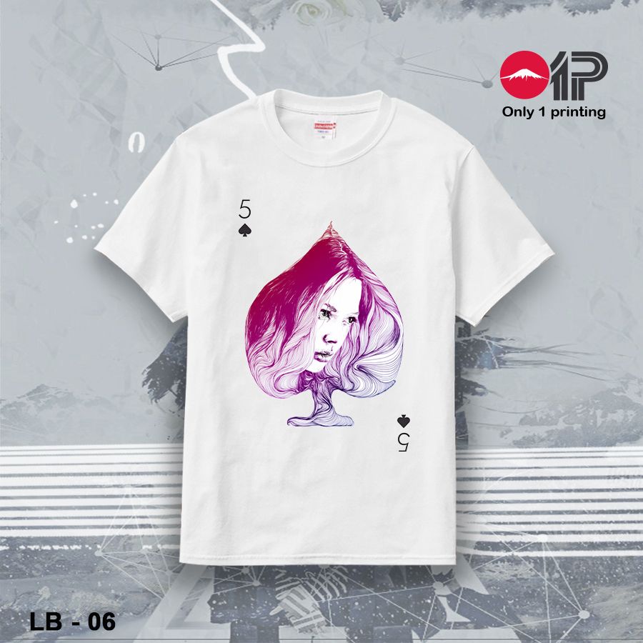 Áo thun in Lá bài LB - 06