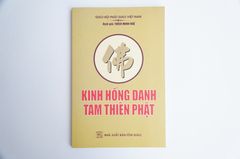 Sách phật giáo Kinh hồng danh tam thiên Phật Thích Minh Huệ bìa giấy cam chữ to rõ 172 trang