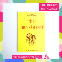 Sách Phật Giáo - Từ Bi Thủy Sám Pháp bìa giấy vàng - Thích Huyền Dung - Chữ to rõ 182 trang - 22