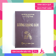 Kinh Phật - Kinh Lương Hoàng Sám bìa da nâu - Thích Viên Giác - Chữ to rõ 560 trang