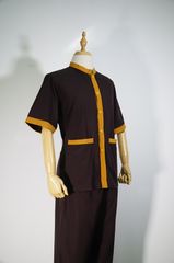 Bộ đồ Phật tử Nam LÃNH TỤ VIỀN NAM áo lam quần áo đi chùa pháp phục thời trang Phật giáo cao cấp - Nhiều cỡ