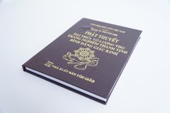 Sách phật giáo Phật thuyết Đại thừa vô lượng thọ Thích Đức Niệm bìa da nâu chữ to rõ 186 trang