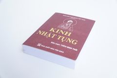 Sách phật giáo Kinh nhật tụng Thích Minh Thời bìa giấy nâu chữ to rõ 525 trang