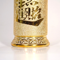 Ống nhang gốm sứ kim sa vàng đặt bàn thờ cao cấp - Cao 18cm