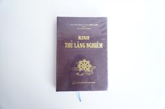 Sách phật giáo Kinh thủ lăng nghiêm Tâm Minh bìa da nâu chữ to rõ 638 trang