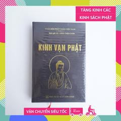 Kinh Phật - Kinh vạn Phật Thích Thiện Chơn bìa da nâu chữ to rõ 755 trang