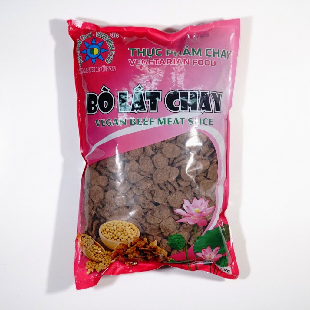 Thực phẩm chay Bò lát chay Thanh Dũng, đồ chay khô an toàn, 100% thuần chay, đồ chay giá rẻ chay mặn đều dùng được - 100g & 1kg