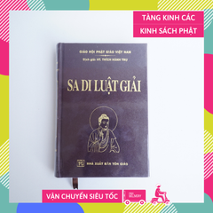 Sách phật giáo Sa di luật giải Thích Hành Trụ bìa da nâu chữ to rõ 638 trang