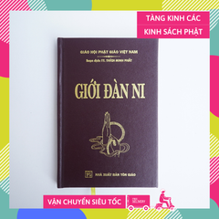 Sách phật giáo Giới đàn ni Thích Minh Phát bìa da nâu chữ to rõ 245 trang