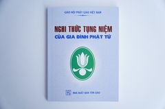 Kinh Phật - Nghi thức tụng niệm gia đình Phật Tử bìa giấy xám chữ to rõ 146 trang