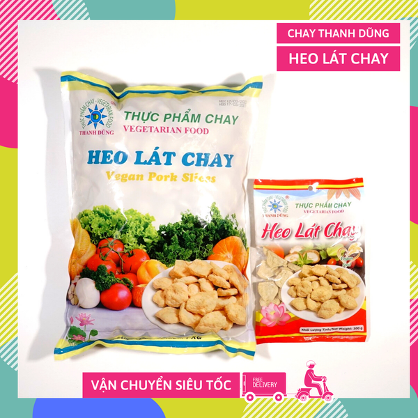 Thịt chay Thanh Dũng Heo lát chay, đồ chay cao cấp, thực phẩm vegan,đồ chay thiên nhiên, chay mặn đều dùng được - 100g & 1kg