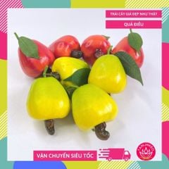 Trái điều giả giống như thật, mô hình trái cây giả trang trí cao cấp - Quả điều giả