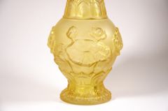 Bình hoa thờ cúng, bình hoa đặt bàn thờ cúng lưu ly sen vàng -Cao cấp