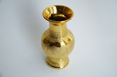 Bình hoa thờ cúng, bình hoa đặt bàn thờ gốm sứ kim sa vàng -Cao cấp