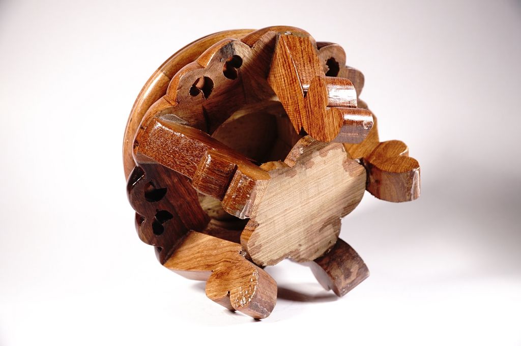 Đôn gỗ tròn kỷ thờ gỗ hương chạm khắc chân hoa văn hàng tốt - Nhiều cỡ