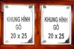 Khung hình đôi thờ cúng vẽ sen nổi mỹ nghệ cao cấp - Nhiều cỡ