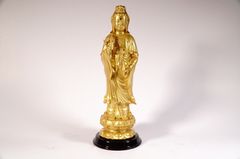 Bộ 3 tượng Phật Tây Phương Tam Thánh Tam Thế Phật nhũ vàng - Cao 25cm