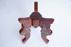 Chò gỗ ba chân thờ cúng sen nổi cao cấp kê chậu, kê đĩa, kê tượng đều đẹp - Nhiều cỡ