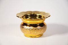 Bát nhang thờ cúng gốm sứ kim sa có khay hứng nhang cao cấp - Nhiều cỡ