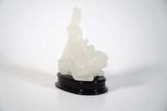 Tượng Phật Phật Văn Thù Bồ Tát cưỡi hổ dạ quang phát sáng đẹp mê - Cao 10cm