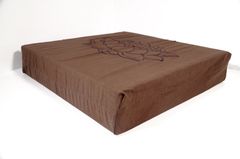 Toa cụ ngồi thiền làm lễ Phật vải mút thêu dày êm ái bền chắc nhiều màu - 48x47x10cm