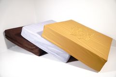 Toa cụ ngồi thiền làm lễ Phật vải mút thêu dày êm ái bền chắc nhiều màu - 48x47x10cm