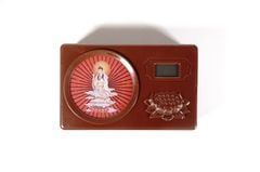 Máy đọc kinh Phật máy tụng kinh đài đọc kinh Phật 20 bài nghe hay âm thanh chỉnh to rõ - Đèn hào quang, có cổng sạc và khay PIN